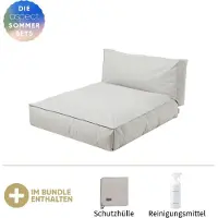 Blomus lit d'extérieur -STAY- 120 x 190 cm incl. housse de protection E & produit de nettoyage Cloud
