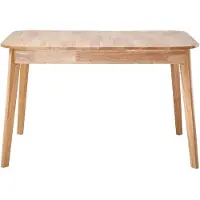 CALICOSY - Table à manger extensible de 120 à 160 cm en bois massif - SOLINE