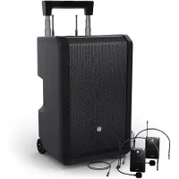 LD Systems ANNY 10 BPH 2 B6 enceinte sono portable avec micros serre-tête sans fil (655 - 679 MHz)