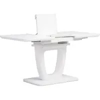Autronic Table de salle à manger pliante 110+40x75 cm HT-430 WT