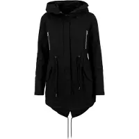 Urban Classics - Parka doublée sherpa pour femmes TN609 (5XL) (noir)