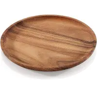 Famanu Table en bois d'acacia - Naturel - Ronde - 305 cm