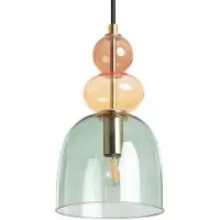 LEDKIA Suspension Métal Et Verre Baudelaire Vert