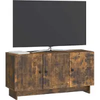 vidaXL : Meubles TV, 99 x 34,5 x 50 cm, bois imitation chêne fumé