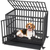 OEM Lit pour chien - 65 × 95 × 81 cm - Banc pour chien - Avec roulettes