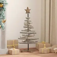 Prolenta Maison Exclusive - Sapin de Noël marron, 90 cm, en bois massif, teck