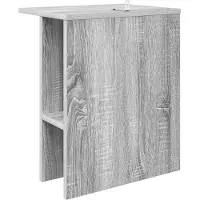 vidaXL Table basse, lot de 2, gris Sonoma, 40 x 30 x 49 cm, aggloméré