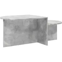 vidaXL Table basse gris béton 100 x 50 x 40 cm en aggloméré