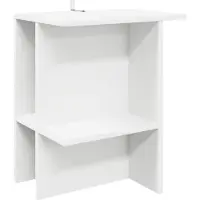 vidaXL Table basse blanche 40 x 30 x 49 cm en aggloméré