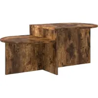 vidaXL Table basse Chêne fumé 100 x 50 x 40 cm Bois composite
