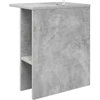 vidaXL Table basse gris béton 40 x 30 x 49 cm en aggloméré