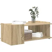 vidaXL Table basse en chêne Sonoma 90 x 50 x 33 cm, bois d'ingénierie