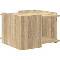vidaXL Table basse en chêne Sonoma 50,5 x 50 x 33 cm, bois d'ingénierie