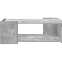 vidaXL Table basse gris béton 90 x 50 x 33 cm en bois aggloméré