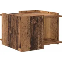 vidaXL Table basse en bois recyclé 50,5 x 50 x 33 cm Panneau de bois