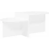 vidaXL Table basse blanche 100 x 50 x 40 cm Bois composite