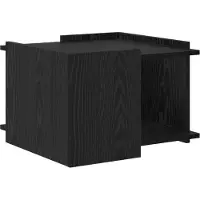 vidaXL Table basse en chêne noir 50,5 x 50 x 33 cm, bois d'ingénierie