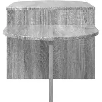 vidaXL Table basse Sonoma gris, 100 x 50 x 40 cm, en panneaux de particules