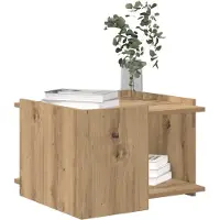 vidaXL Table basse en chêne Artisan 50,5 x 50 x 33 cm, bois d'ingénierie
