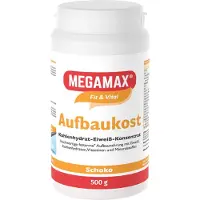 MEGAMAX Concentré de glucides et de protéines, goût chocolat, 500 g de poudre