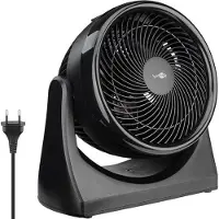 OEM Ventilateur de sol silencieux Ø 23 cm (9 pouces) - oscillation rotative - moteur électrique de 30 W à 3 vitesses - vitesse de l'air 5 m/s