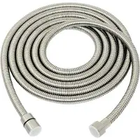 Famanu Tuyau de douche , extra long, 3,5 mètres, flexible, avec aspect en acier inoxydable
