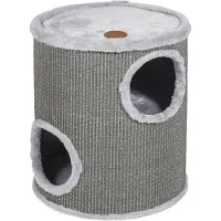 OEM Élégant coussin gris pour chat - diamètre 36 x 50 cm, protection pour chats de toutes tailles
