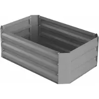 OEM Jardinière haute sans fond 120 x 90 x 30 cm, grise