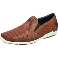 Rieker Herren Slipper en cuir véritable marron, Herren:44 EU