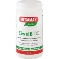 MEGAMAX Nutrition Protéine 100 poudre saveur cappuccino, 400 g de poudre