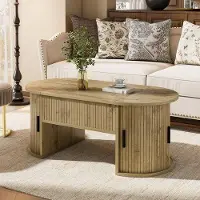 OEM Table basse réglable avec étagères ouvertes et tiroirs