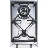 Smeg Srv532gh3 30 Cm Gas Hob 2 Burners Argenté