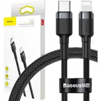Baseus Kabel Usb-C Do Lightning Pd Cafule, 18W, 1M (Czarno-Szary)