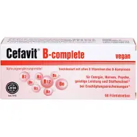 Cefak KG Cefavit B-complete comprimés pelliculés pour l'énergie, les nerfs, le psychisme, les performances intellectuelles et le métabolisme, 60 comprimés