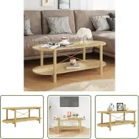 The Living Store Table basse 110 x 48 x 40 cm en aggloméré