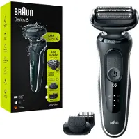 Braun | Rasoir | 51-W1500s | Autonomie (max.) 50 min | Wet & Dry | Noir/Blanc