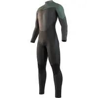 Mystic Star 4/3 Mm Long Sleeve Back Zip Neoprene Suit Gris XLT Homme