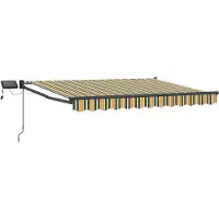 vidaXL Store à bras articulés manuel avec LED, 3 x 2,5 m