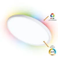 Alcapower Plafonnier Led Rgb Wi-Fi 18 W 1600 Lm Smart Home Tuya Ip54 300 Mm : La Solution D'Éclairage Polyvalente Et Moderne Pour Tous Les Intérieurs