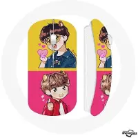 CAPACHEAP Souris Sans Fil BTS Bangtan Sonyeondan Dynamite V Et J-Hope Fanart