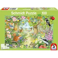 Schmidt Spiele Puzzle Animaux de la Forêt - 100 à 149 pièces