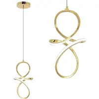 Toolight Lampe Suspendue Lhj091-1Cp Gold