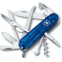 Victorinox Couteau Suisse Victorinox Huntsman Transparent Bleu