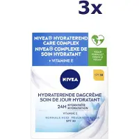Nivea 3 crèmes de jour hydratantes Essentials - Peaux normales à mixtes SPF 30 50 ml