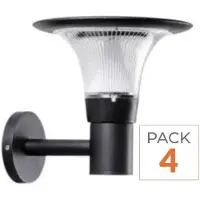 Silamp Lanterne Solaire Connectée Murale UFO RGBW IP65 (Lot de 4)