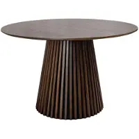 Meublorama Table de salle à manger KANOVA – Ronde 140 cm – Style contemporain