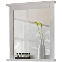 Meublorama Miroir salle de bain rectangulaire blanc 80x70 cm design