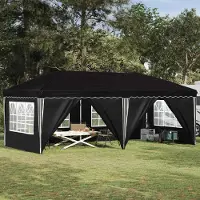 Prolenta Tente événementielle pop-up, modèle "Exclusive", dimensions 575 x 288 x 245 cm, couleur noire