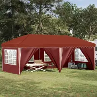 Prolenta Tente événementielle pop-up "Maison Exclusive" – Dimensions : 575 x 288 x 245 cm – Couleur : Terre cuite