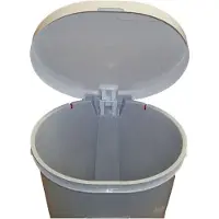 Keter Poubelle à pedale 25 l gris